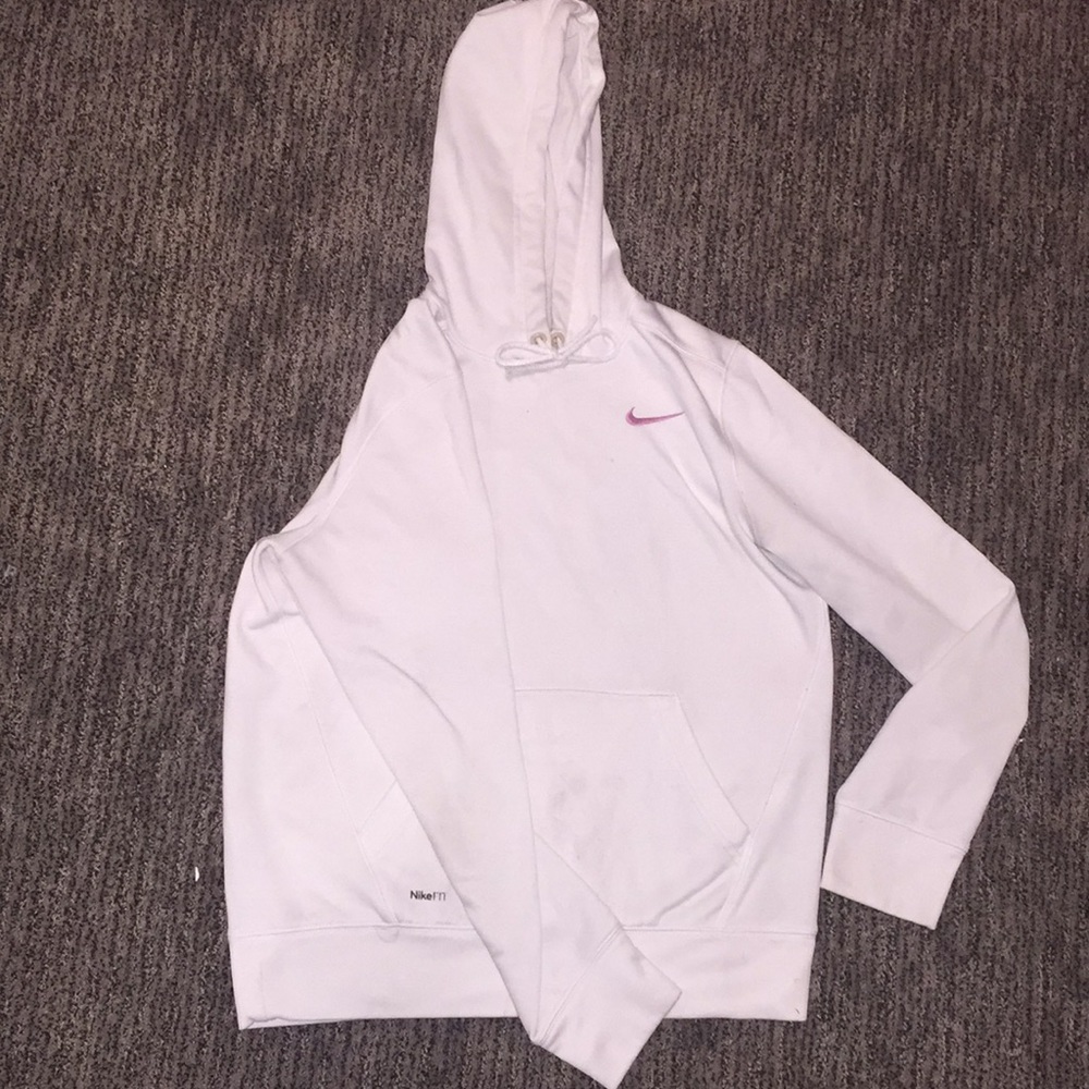Nike white dri-fit Sweatshirt